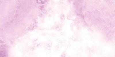 abstrait aquarelle rose texture avec éclaboussures. rose Contexte avec concentrer et brillant des nuages. vecteur