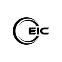 eic lettre logo conception, inspiration pour une unique identité. moderne élégance et Créatif conception. filigrane votre Succès avec le frappant cette logo. vecteur