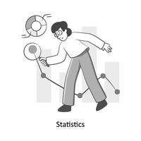 statistiques plat style conception vecteur illustration. Stock illustration