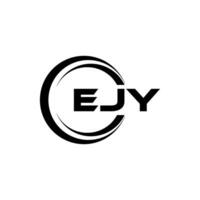 ejy lettre logo conception, inspiration pour une unique identité. moderne élégance et Créatif conception. filigrane votre Succès avec le frappant cette logo. vecteur