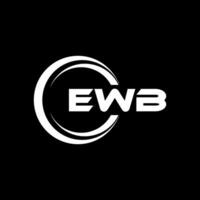 ewb lettre logo conception, inspiration pour une unique identité. moderne élégance et Créatif conception. filigrane votre Succès avec le frappant cette logo. vecteur