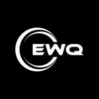 ewq lettre logo conception, inspiration pour une unique identité. moderne élégance et Créatif conception. filigrane votre Succès avec le frappant cette logo. vecteur