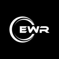 ewr lettre logo conception, inspiration pour une unique identité. moderne élégance et Créatif conception. filigrane votre Succès avec le frappant cette logo. vecteur