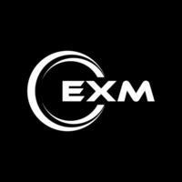 exm lettre logo conception, inspiration pour une unique identité. moderne élégance et Créatif conception. filigrane votre Succès avec le frappant cette logo. vecteur