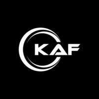 kaf lettre logo conception, inspiration pour une unique identité. moderne élégance et Créatif conception. filigrane votre Succès avec le frappant cette logo. vecteur