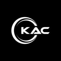 kac lettre logo conception, inspiration pour une unique identité. moderne élégance et Créatif conception. filigrane votre Succès avec le frappant cette logo. vecteur