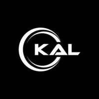 Kal lettre logo conception, inspiration pour une unique identité. moderne élégance et Créatif conception. filigrane votre Succès avec le frappant cette logo. vecteur