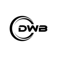 dwb lettre logo conception, inspiration pour une unique identité. moderne élégance et Créatif conception. filigrane votre Succès avec le frappant cette logo. vecteur