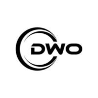 dwo lettre logo conception, inspiration pour une unique identité. moderne élégance et Créatif conception. filigrane votre Succès avec le frappant cette logo. vecteur