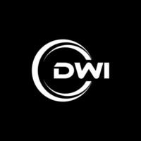 dwi lettre logo conception, inspiration pour une unique identité. moderne élégance et Créatif conception. filigrane votre Succès avec le frappant cette logo. vecteur