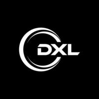 dxl lettre logo conception, inspiration pour une unique identité. moderne élégance et Créatif conception. filigrane votre Succès avec le frappant cette logo. vecteur