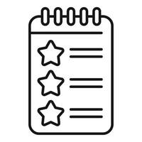 Nouveau étoile liste de souhaits icône contour vecteur. se soucier ajouter bouton vecteur