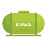 biogaz gros réservoir icône dessin animé vecteur. bio carburant plante vecteur