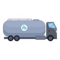gaz transport un camion icône dessin animé vecteur. livraison énergie secteur vecteur