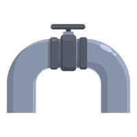 gaz pipeline icône dessin animé vecteur. établissement dépôt vecteur
