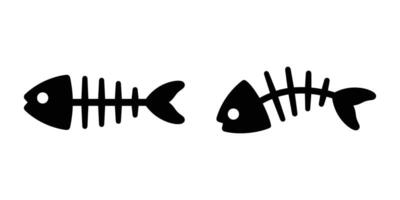 poisson OS vecteur Saumon icône thon dessin animé symbole griffonnage illustration conception