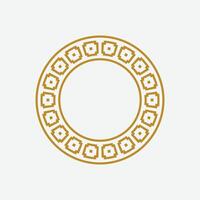 moderne ornemental cercle Cadre frontière décoratif modèle vecteur