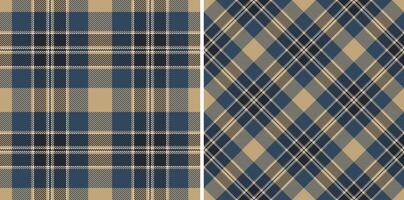 plaid textile modèle de tartan Contexte sans couture avec une en tissu texture vecteur vérifier.