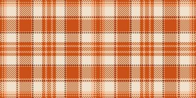 fabrication texture vérifier textile, tous les jours Contexte en tissu plaid. tenue sans couture tartan vecteur modèle dans Orange et lumière couleurs.