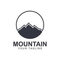 Montagne icône logo modèle vecteur illustration conception. logo adapté pour voyage, aventure, région sauvage, et marque entreprise