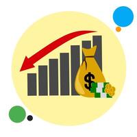 investissement conception revenus et croissance vecteur