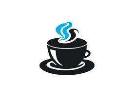 tasse de café silhouette vecteur illustration sur une blanc Contexte