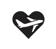 avion logo silhouette vecteur illustration sur blanc Contexte