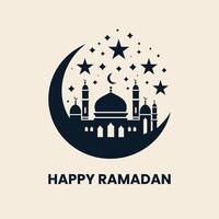 Ramadan Moubarak, Ramadan Karim, joie dévoilé vecteur