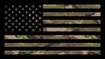 Etats-Unis drapeau militaire camouflage conception vecteur