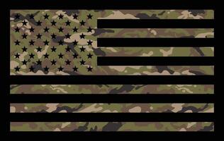 Etats-Unis drapeau militaire camouflage conception vecteur