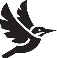 martin-pêcheur oiseau vecteur art icône, clipart, symbole, noir Couleur silhouette, blanc Contexte 26