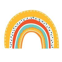 mignonne arc en ciel clipart. enfants illustration. vecteur