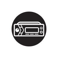 voiture radio symbole logo icône, vecteur illustration conception