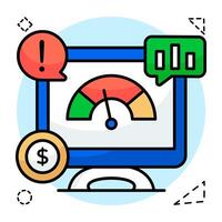 moderne conception icône de système la vitesse optimisation vecteur