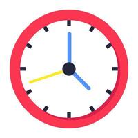 modifiable conception icône de mur l'horloge vecteur