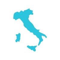 Italie icône. graphique isolé sur blanc Contexte. de bleu icône ensemble. vecteur