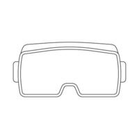 vr des lunettes icône vecteur