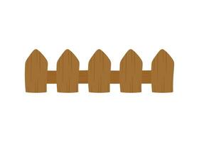 vecteur de clôture en bois pour la décoration d'éléments de ferme, de maison, de parc et de jardin