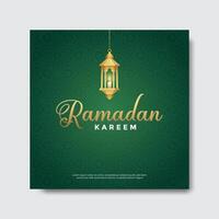 Ramadan kareem salutations social médias bannière Publier conception modèle vecteur