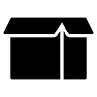 icône de glyphe de paquet vecteur