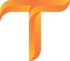 lettre t logo conception icône isolé sur blanc Contexte vecteur illustration