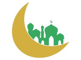 islamique mosquée eid Al adha Contexte vecteur