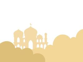 mosquée Ramadan kareem Contexte illustration vecteur