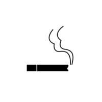 cigarette concept ligne icône. Facile élément illustration. cigarette concept contour symbole conception. vecteur