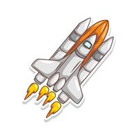 lancement vaisseau spatial fusée illustration art vecteur