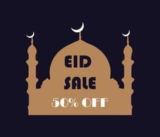 eid offre vente bannière conception vecteur modèle