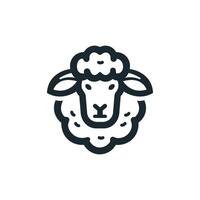 mouton icône, animal diriger. agneau symbole. vecteur illustration