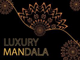 fond de mandala décoratif de luxe créatif vecteur