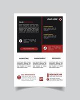 minimal entreprise affaires prospectus ou unique conception affaires brochure a4 affaires affiche vecteur