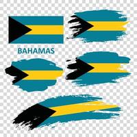 ensemble de vecteur drapeaux de le Bahamas